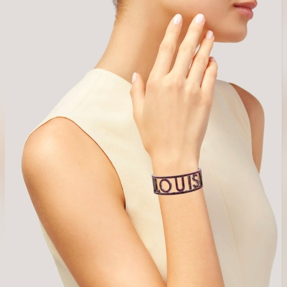 Louis Vuitton Pink Crystal Bangle - Picture 1 of 5